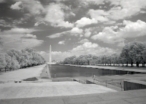 DSCN4050  Reflecting Pool & Washington Monument #1 : Infrared, Wash DC, 3-Stars