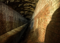 20190713-810 1148  Inside the Old Croton Aqueduct looking north, Ossining Weir