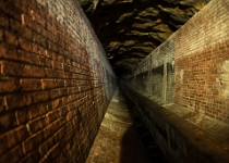 20190713-810 1149  Inside the Old Croton Aqueduct looking north, Ossining Weir