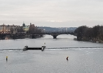 20181229-155810  Vltava River, Weir, & Legion Bridge (Most legií)