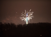 20181231-810 9214  New Year's Eve Fireworks- Petřín Lookout Tower