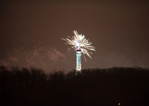 20181231-810 9218  New Year's Eve Fireworks- Petřín Lookout Tower