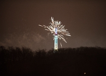 20181231-810 9219  New Year's Eve Fireworks- Petřín Lookout Tower