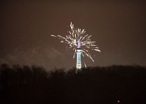 20181231-810 9220  New Year's Eve Fireworks- Petřín Lookout Tower