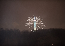 20181231-810 9227  New Year's Eve Fireworks- Petřín Lookout Tower