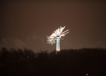 20181231-810 9230  New Year's Eve Fireworks- Petřín Lookout Tower