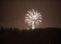 20181231-810 9242  New Year's Eve Fireworks- Petřín Lookout Tower